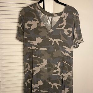 CAMO TUNIC SHIRT, SMALL